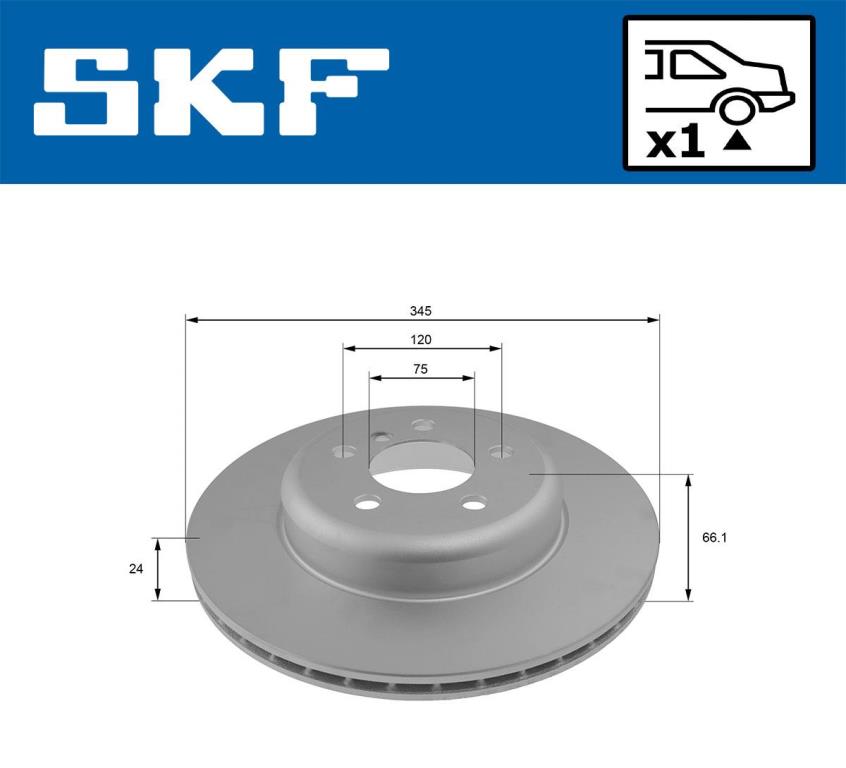 Discos de freno SKF ref. VKBD 90456 V1