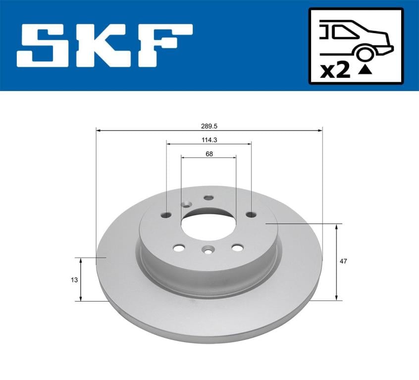 Discos de freno SKF ref. VKBD 90457 S2