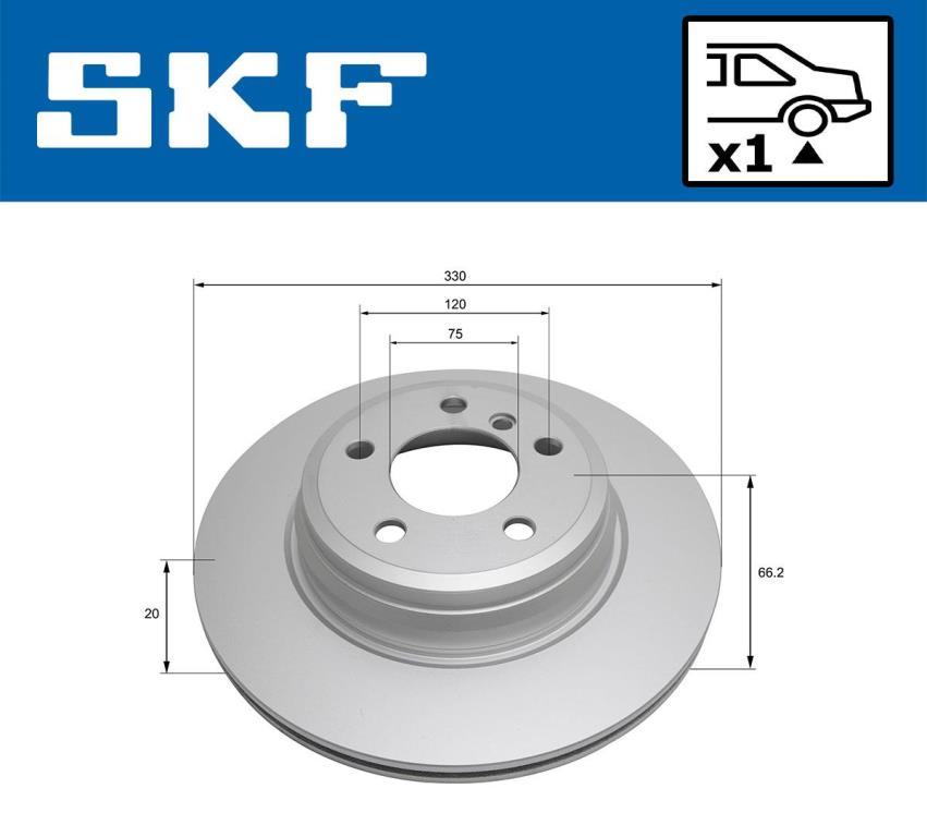 Discos de travão SKF ref. VKBD 90465 V1
