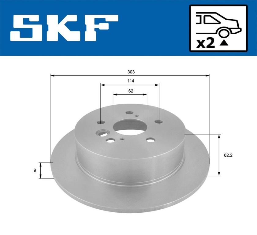 Disques de frein SKF VKBD 90473 S2