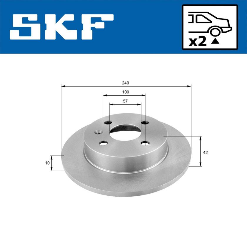 Discos de freno SKF ref. VKBD 90497 S2