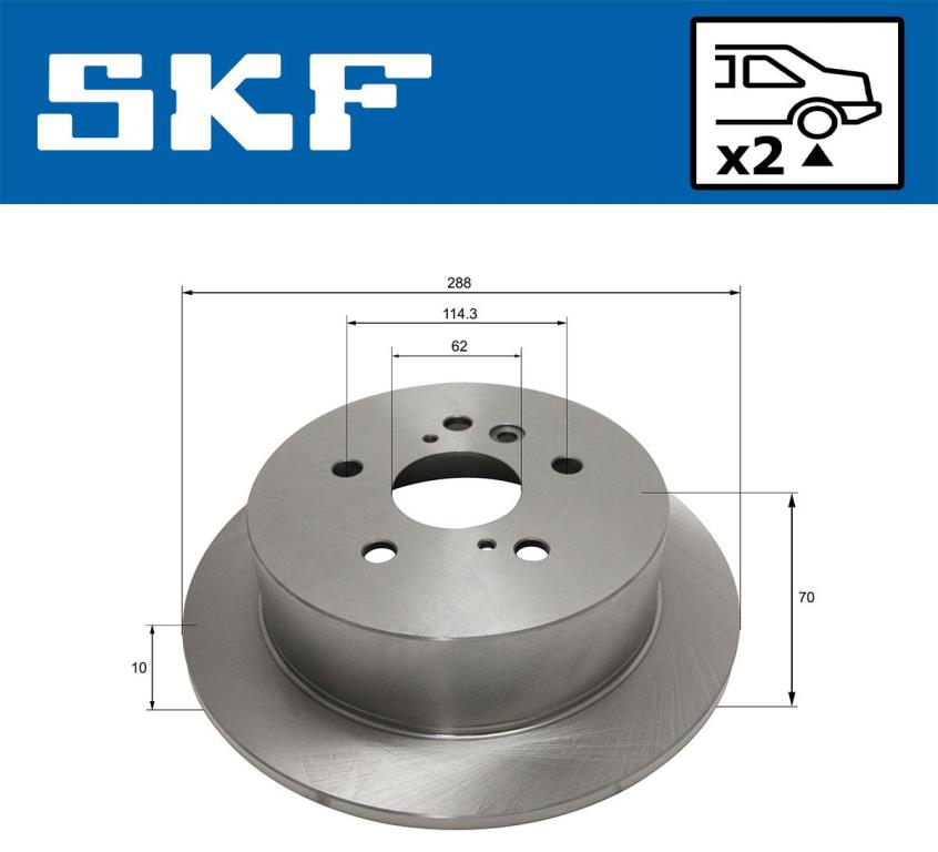 Disques de frein SKF VKBD 90516 S2