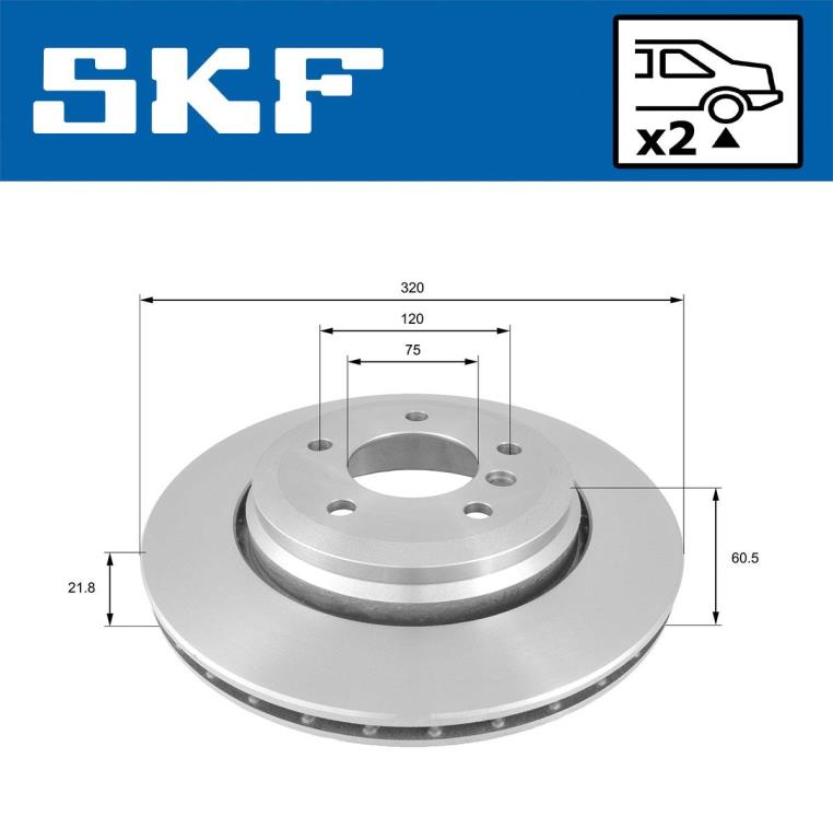 Disques de frein SKF VKBD 90528 V1