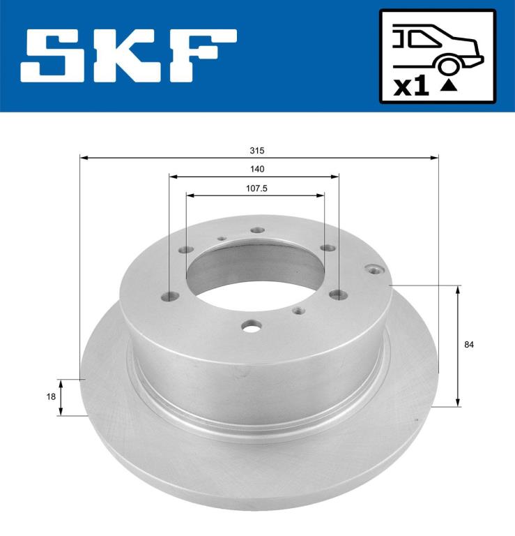 Disques de frein SKF VKBD 90533 S1