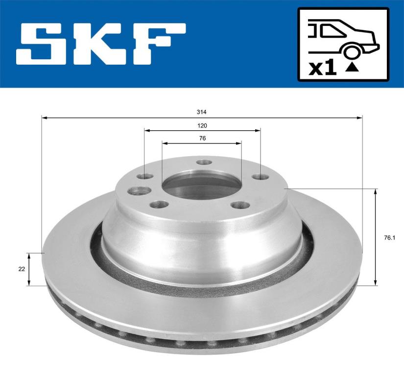 Disques de frein SKF ref. VKBD 90539 V1