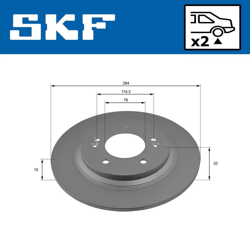 Disques de frein SKF VKBD 90542 S2