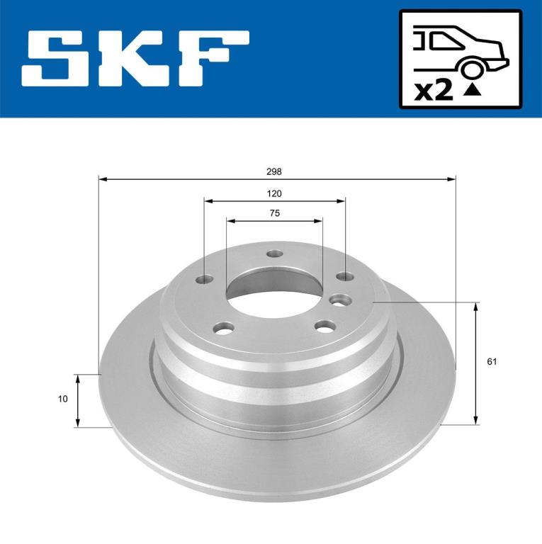 Disques de frein SKF VKBD 90543 S2