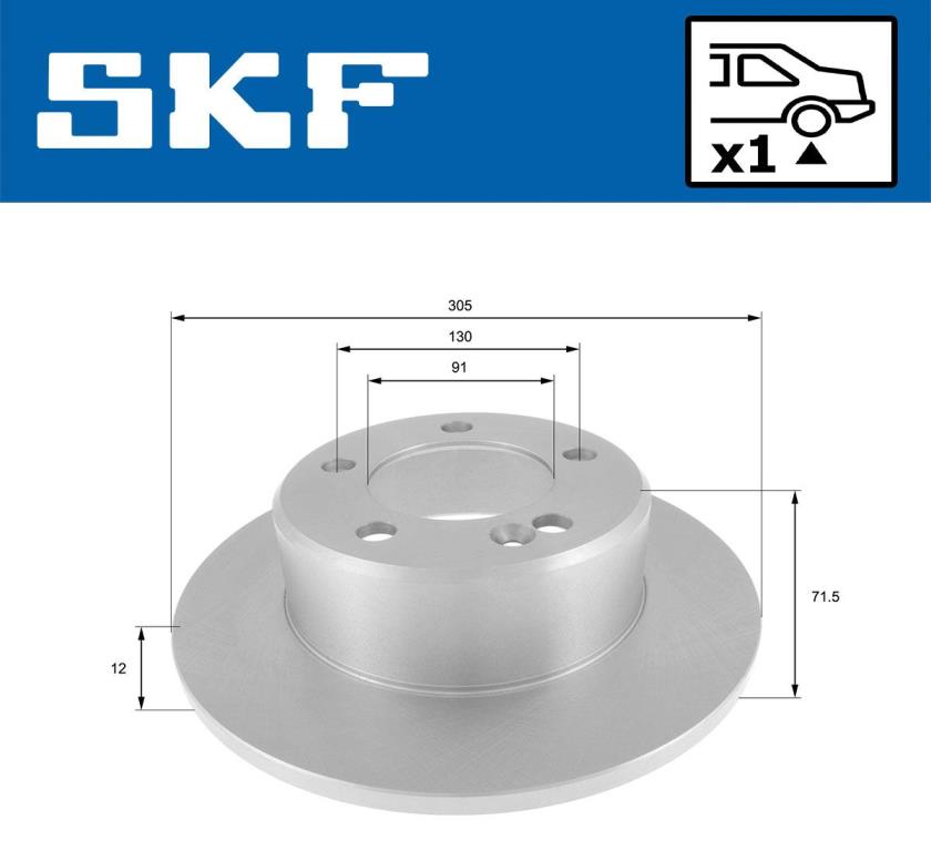 Discos de travão SKF ref. VKBD 90560 S1