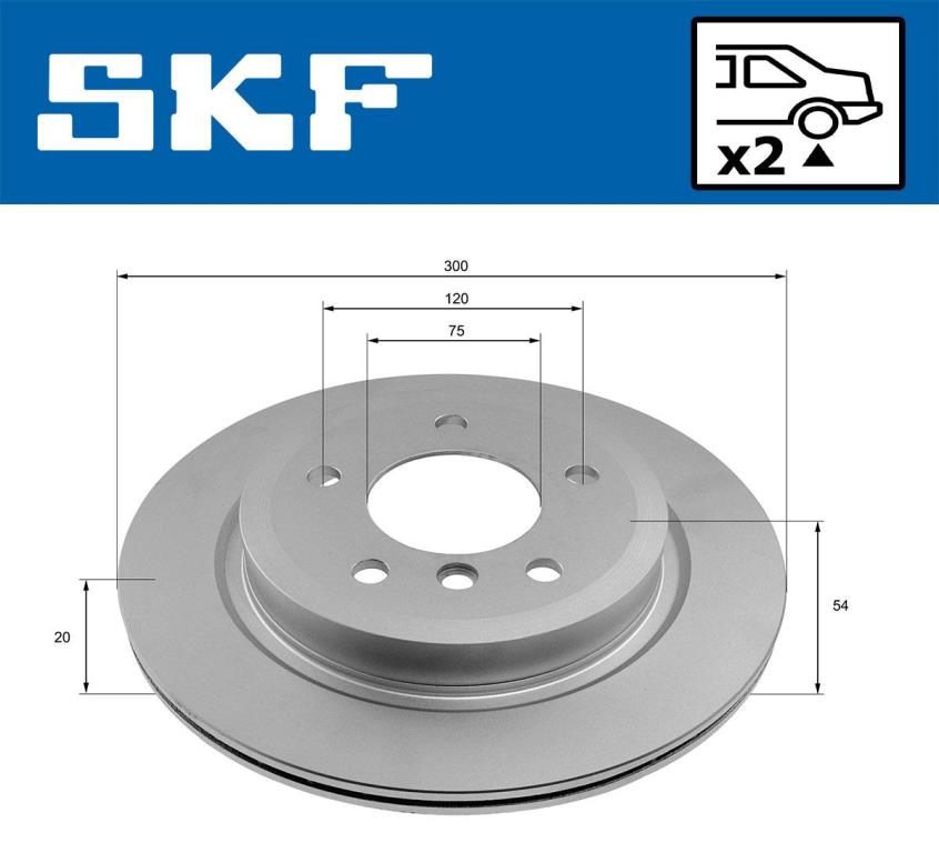 Disques de frein SKF ref. VKBD 90588 V2