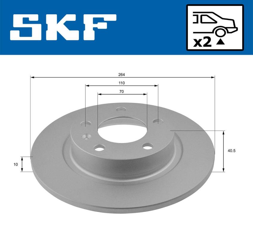 Discos de freno SKF ref. VKBD 90624 S2