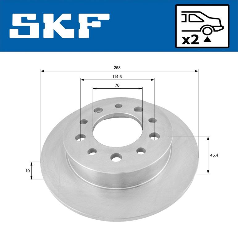 Discos de freno SKF ref. VKBD 90637 S2