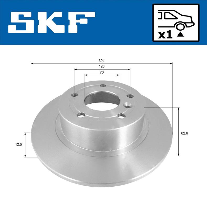 Disques de frein SKF VKBD 90654 S1