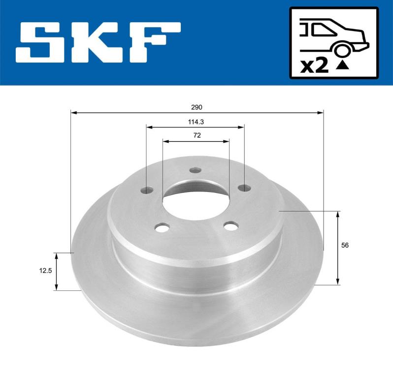 Discos de freno SKF ref. VKBD 90666 S2