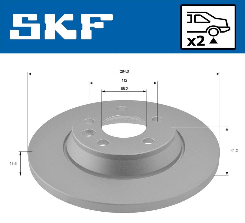 Disques de frein SKF VKBD 90673 S2