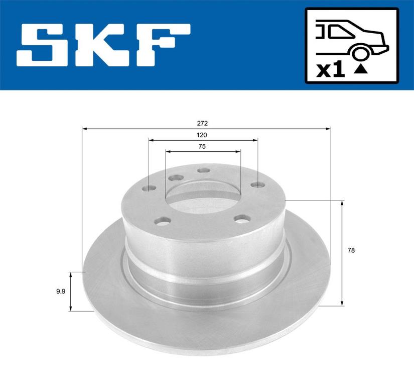 Disques de frein SKF ref. VKBD 90674 S1
