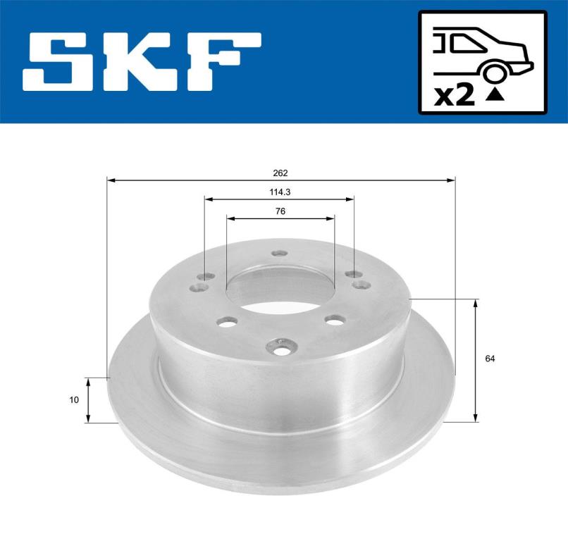 Disques de frein SKF VKBD 90678 S2