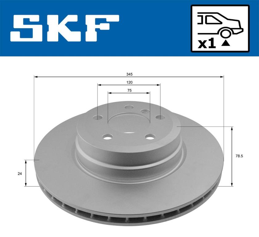 Disques de frein SKF VKBD 90715 V1