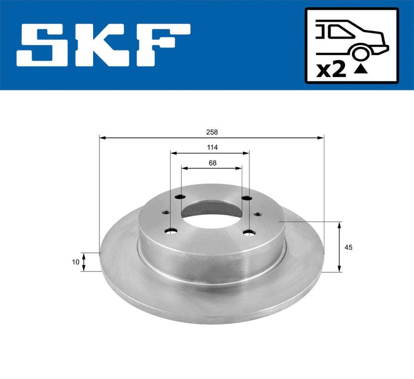 Disques de frein SKF VKBD 90735 S2