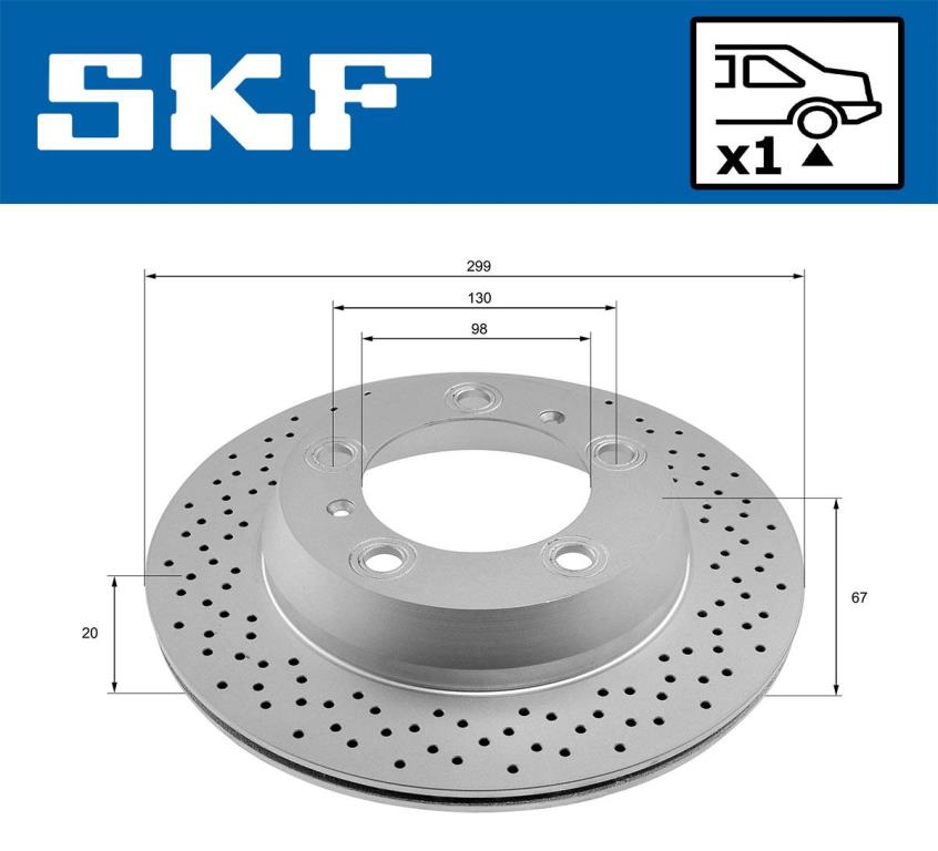 Disques de frein SKF VKBD 90746 V1