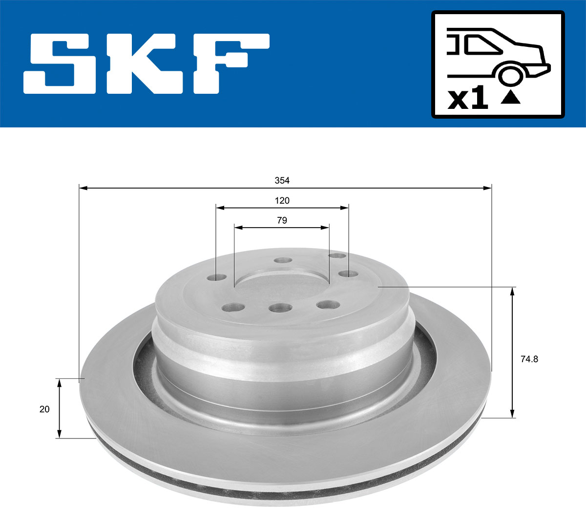 Disques de frein SKF VKBD 90761 V1