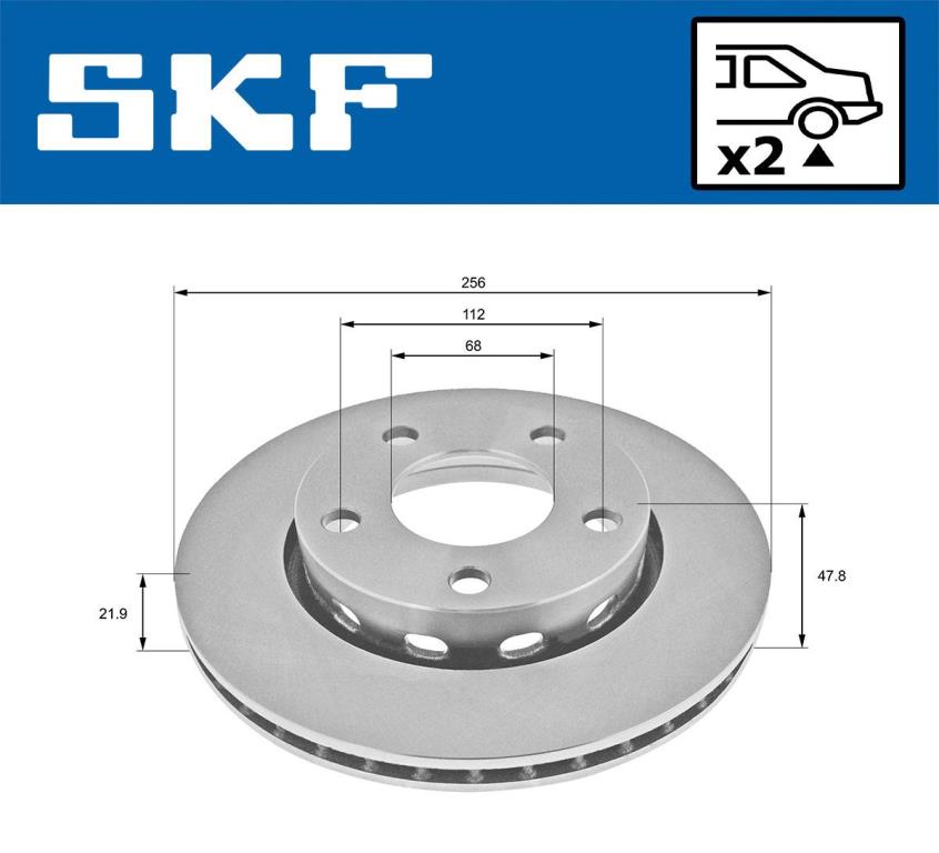 Discos de freno SKF ref. VKBD 90775 V2