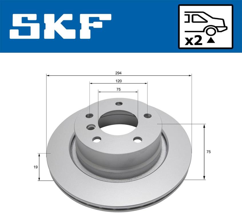Discos de freno SKF ref. VKBD 90780 V2