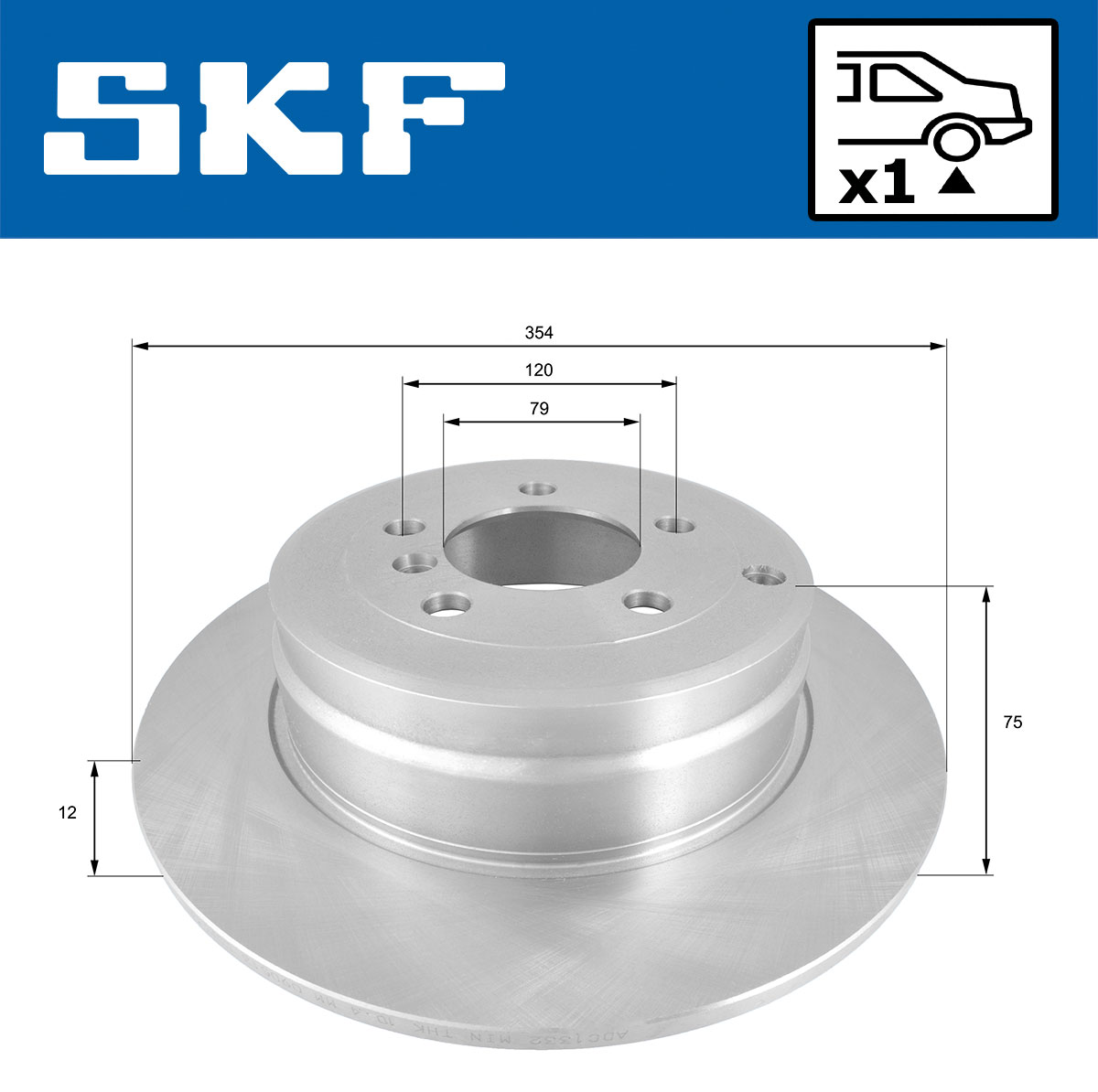 Disques de frein SKF VKBD 90787 S1