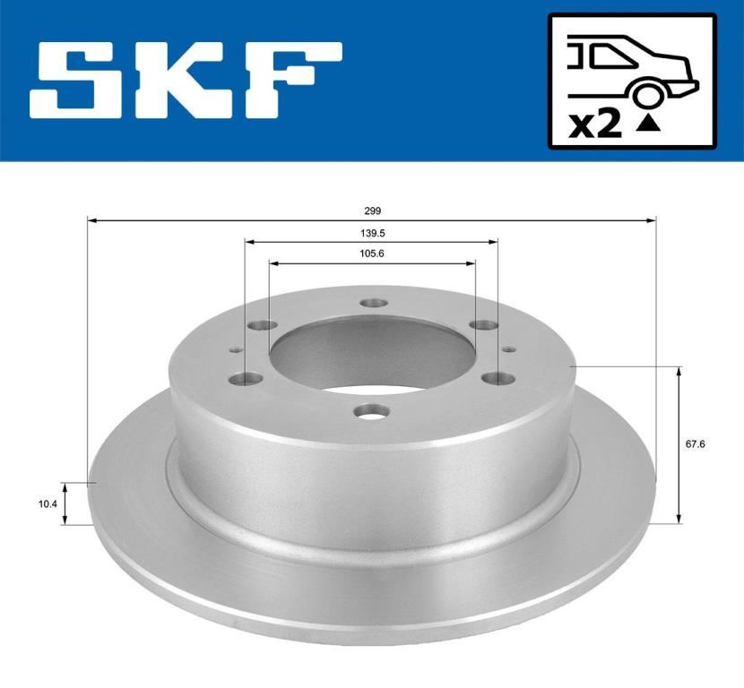 Discos de freno SKF ref. VKBD 90851 S2