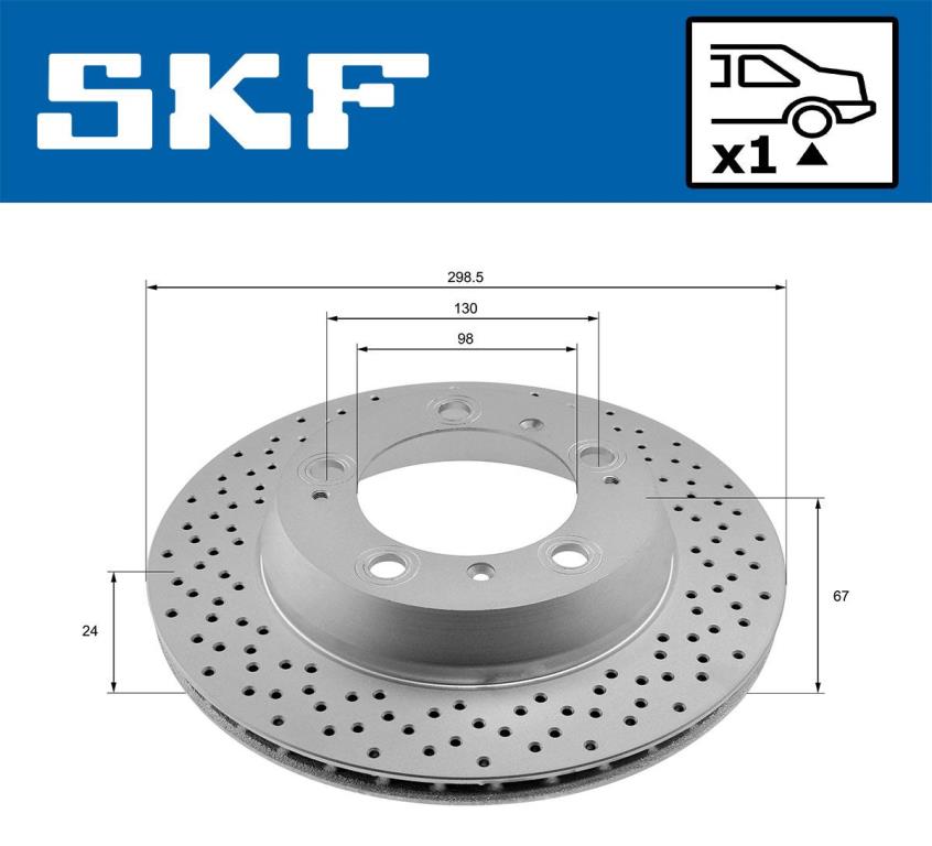 Disques de frein SKF ref. VKBD 90888 V1