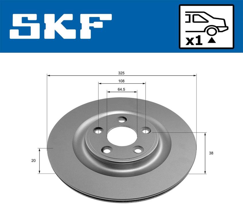 Disques de frein SKF VKBD 90897 V1