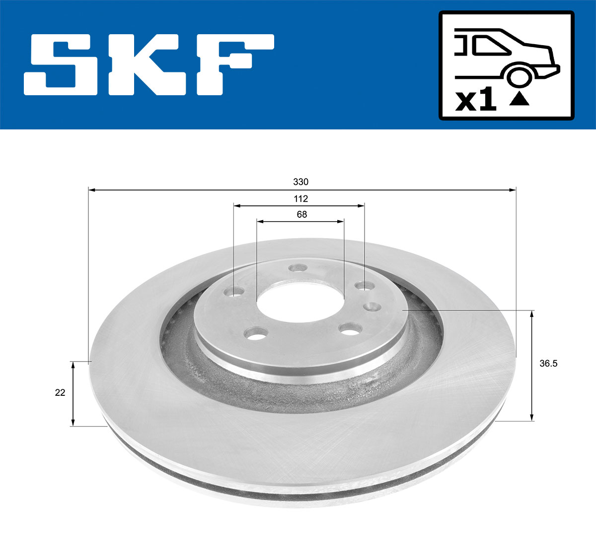Disques de frein SKF VKBD 90919 V1