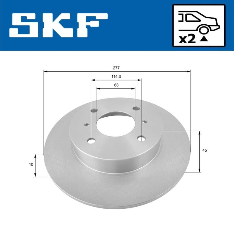 Discos de freno SKF ref. VKBD 90967 S2