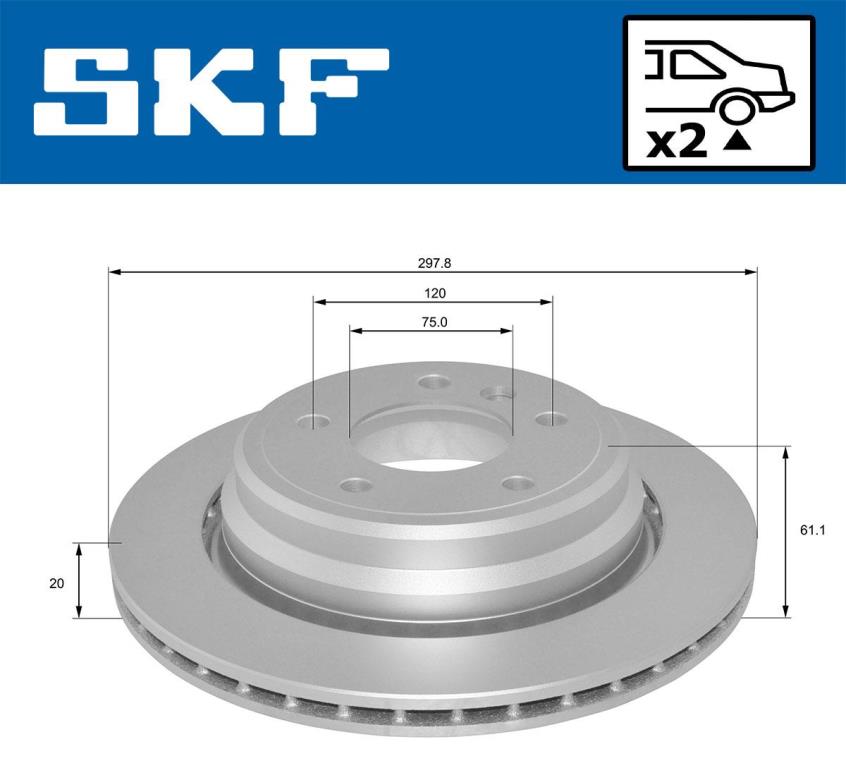 Disques de frein SKF VKBD 91047 V2