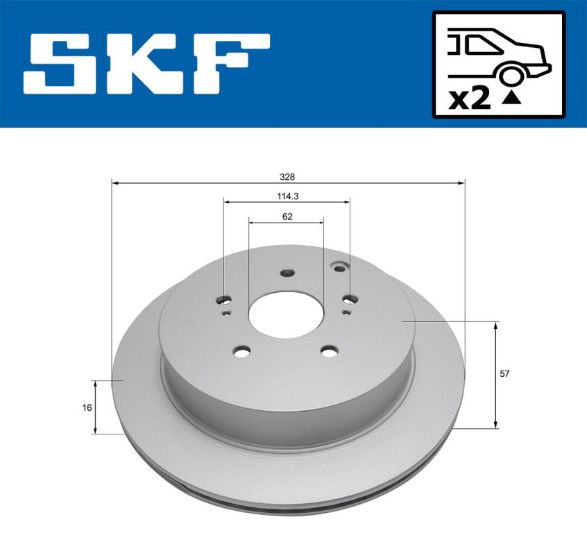 Disques de frein SKF VKBD 91059 V2
