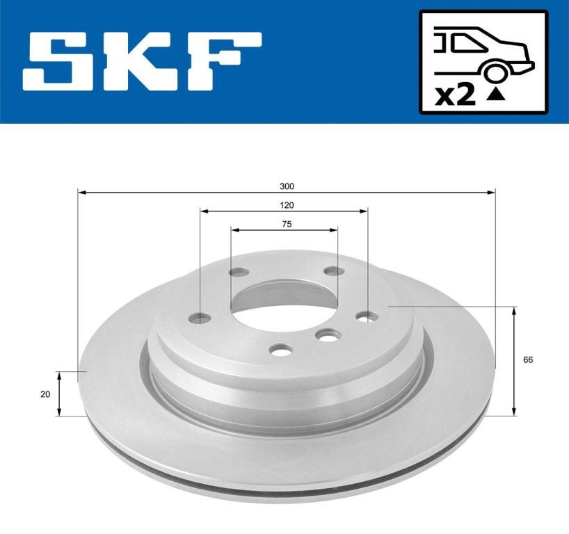 Discos de freno SKF ref. VKBD 91072 V2