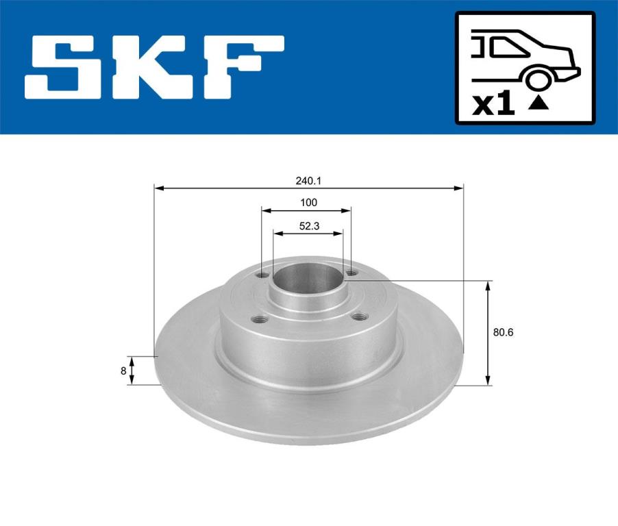 Disques de frein SKF VKBD 91074 S1