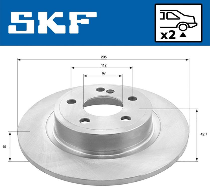 Disques de frein SKF VKBD 91148 S2