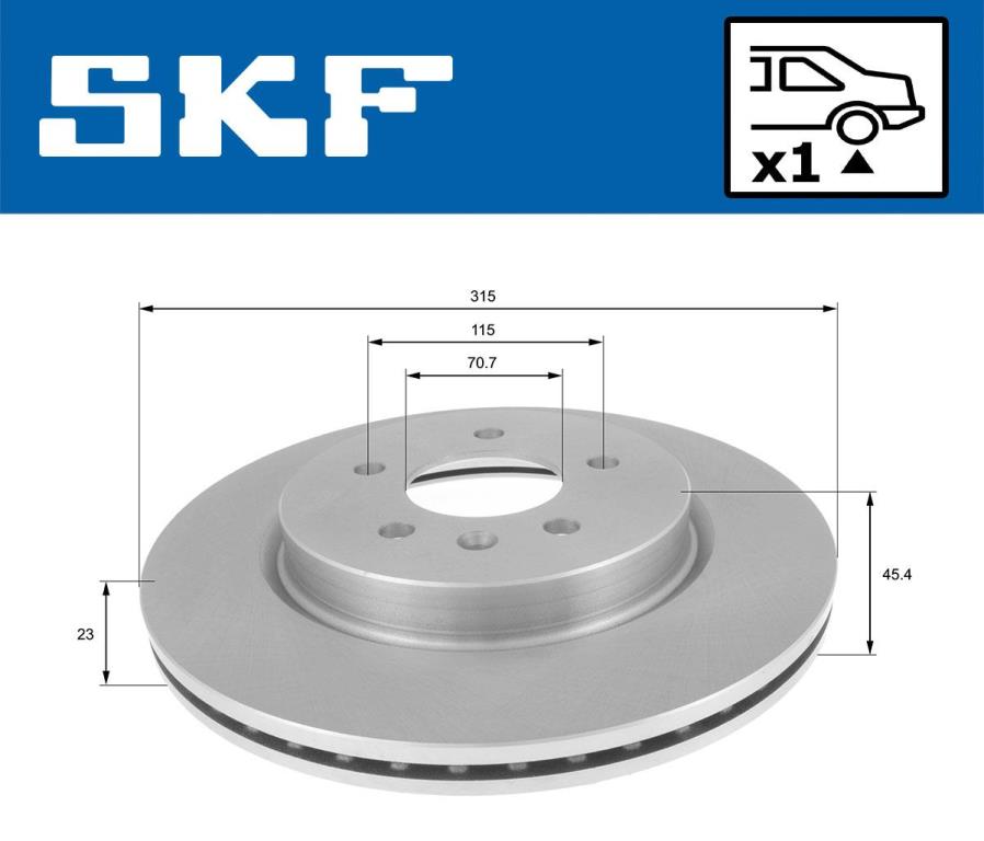 Disques de frein SKF ref. VKBD 91157 V1