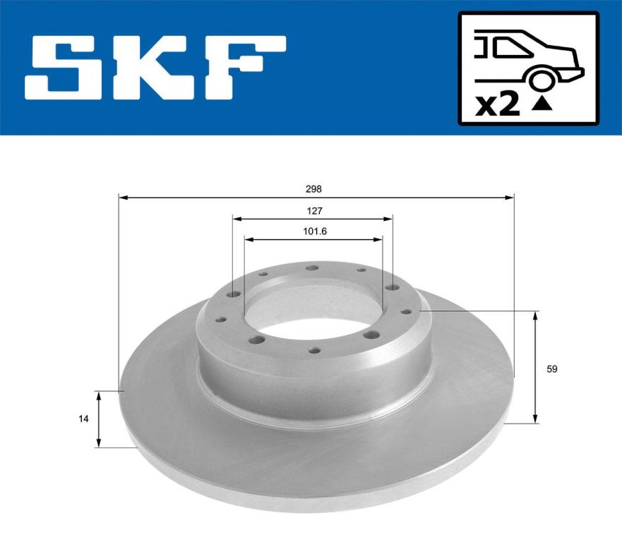 Disques de frein SKF VKBD 91159 S2