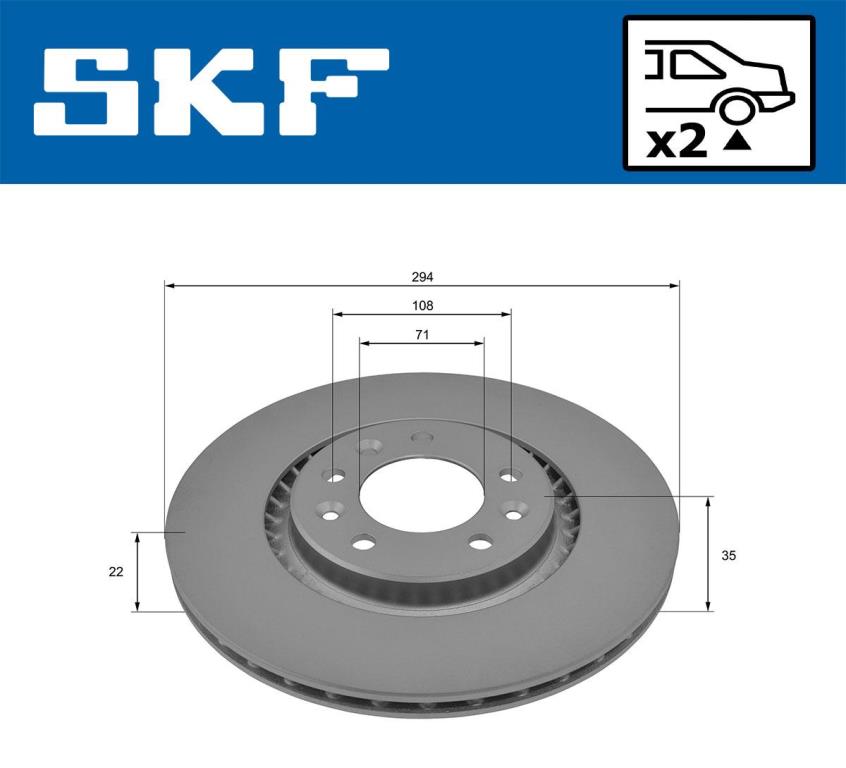 Disques de frein SKF VKBD 91305 V2