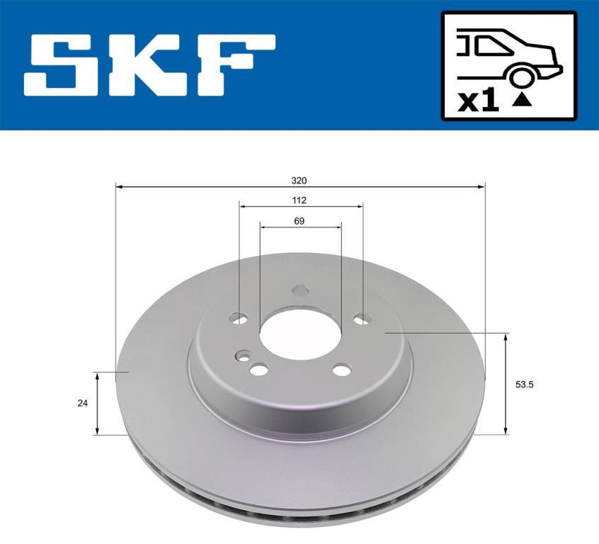 Discos de freno SKF ref. VKBD 91332 V1