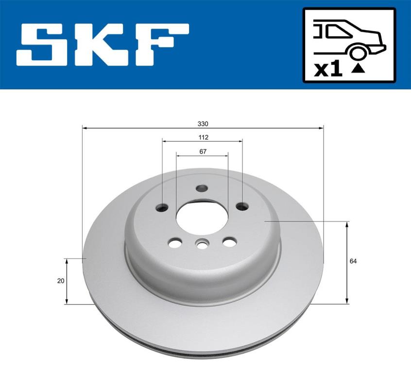 Disques de frein SKF VKBD 91339 V1