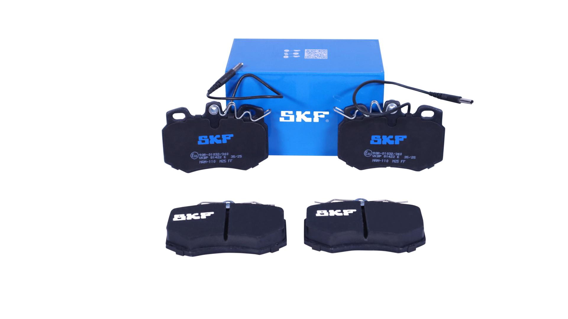 Jeu de 4 plaquettes de frein SKF VKBP 81422 E