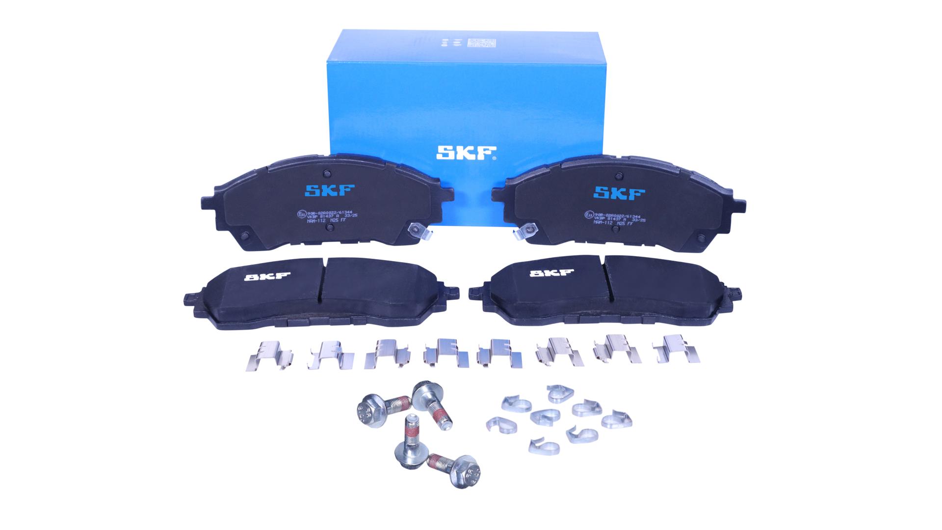 Jeu de 4 plaquettes de frein SKF VKBP 81437 A