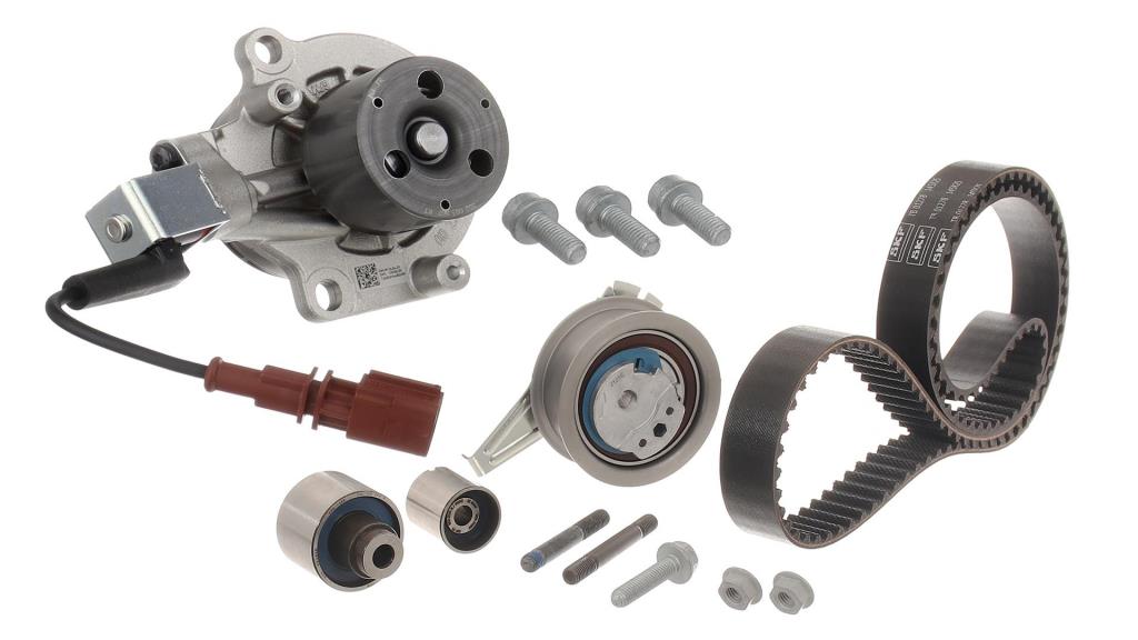 Pompe à eau + kit de courroie de distribution (Kit courroie de distribution) SKF ref. VKMC 01278
