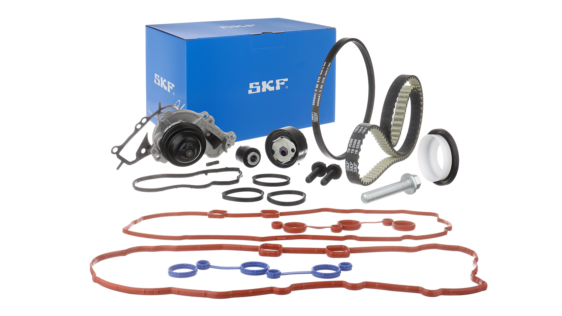 Pompe à eau + kit de courroie de distribution (Kit courroie de distribution) SKF ref. VKMC 03306
