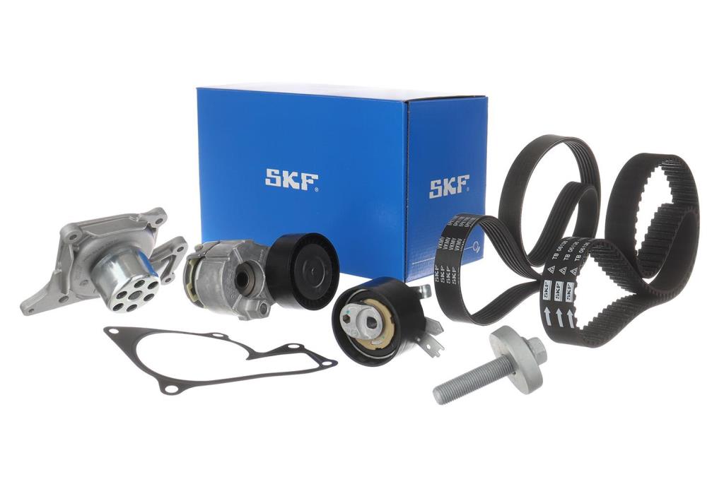 Pompe à eau + kit de courroie de distribution (Kit courroie de distribution) SKF ref. VKMC 16000