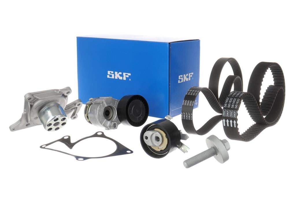 Pompe à eau + kit de courroie de distribution (Kit courroie de distribution) SKF ref. VKMC 16002