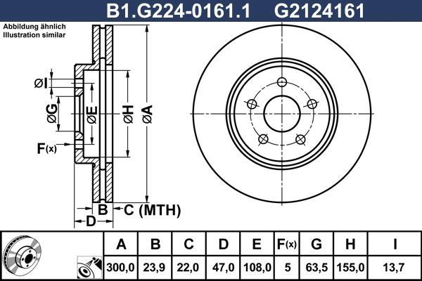 Disques de frein GALFER ref. B1.G224-0161.1