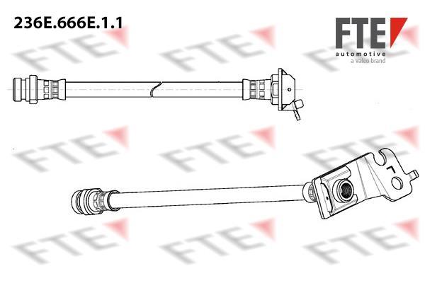 Flexible de frein (Durite de frein) FTE automotive GmbH ref. 9240916